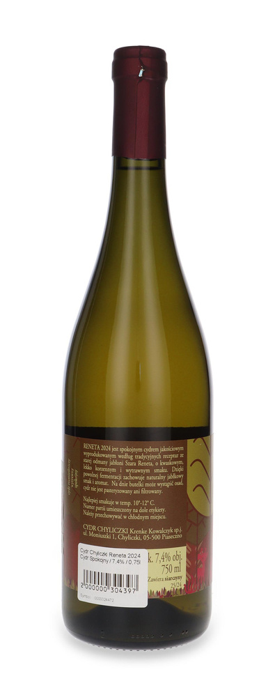 Cydr Chyliczki Reneta 2024 Cydr Spokojny / 7,4% / 0,75l