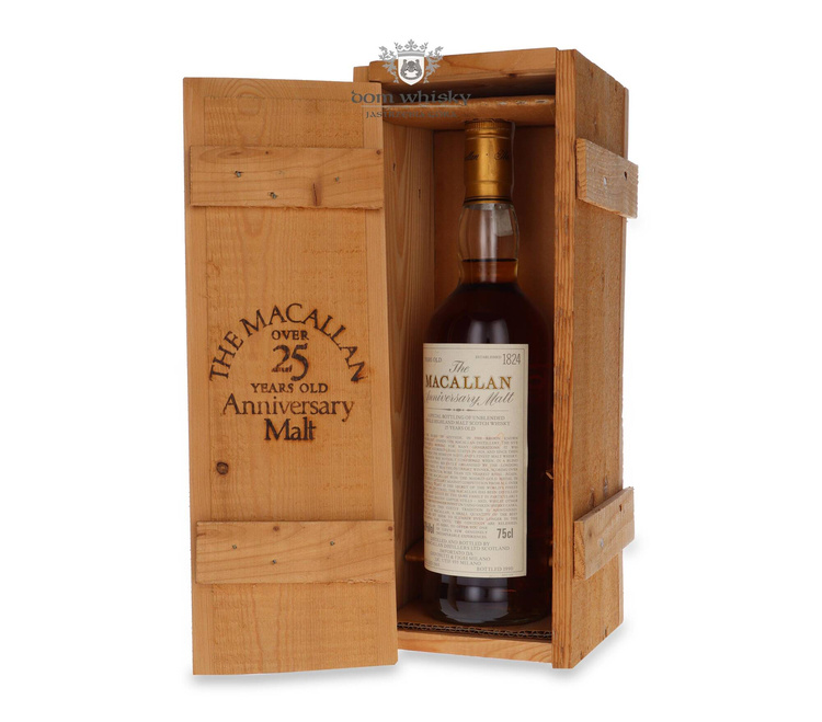 Macallan 25-letni (D.1965 B.1990) The Anniversary Malt / 43% / 0,75l