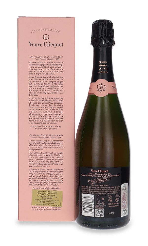Szampan Veuve Clicquot Rosé /karton/ 12,5% / 0,75l