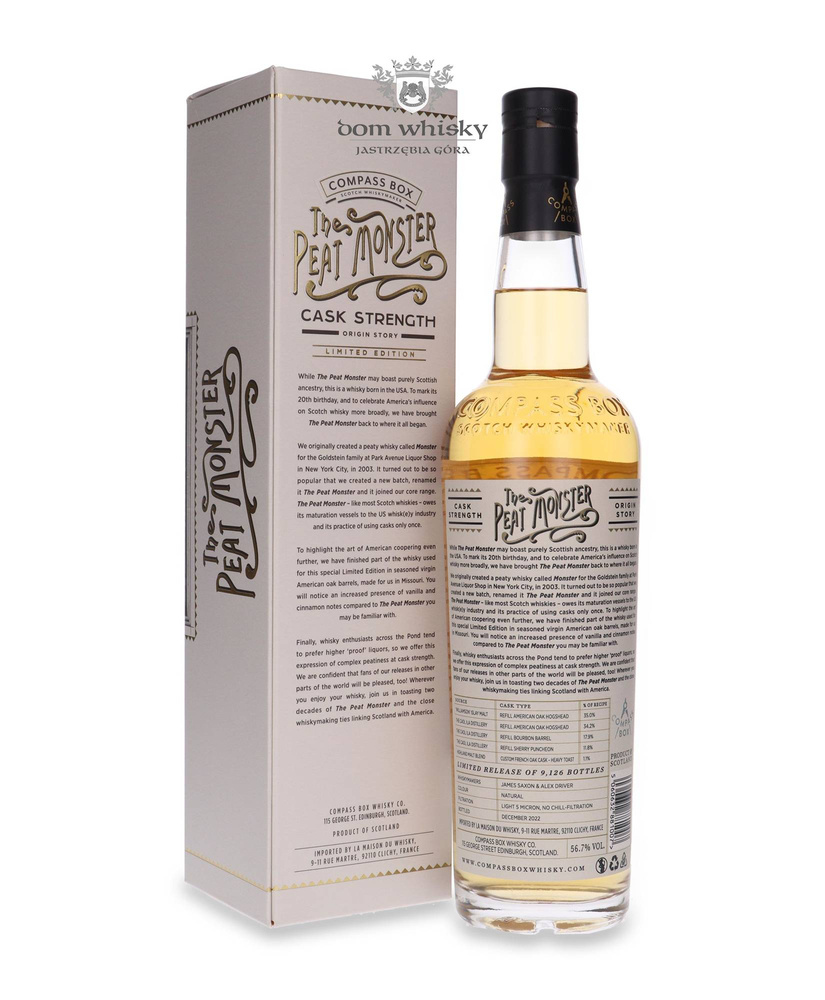 Compass Box The Peat Monster Origin Story Cask Strength / 56.7% / 0.7l