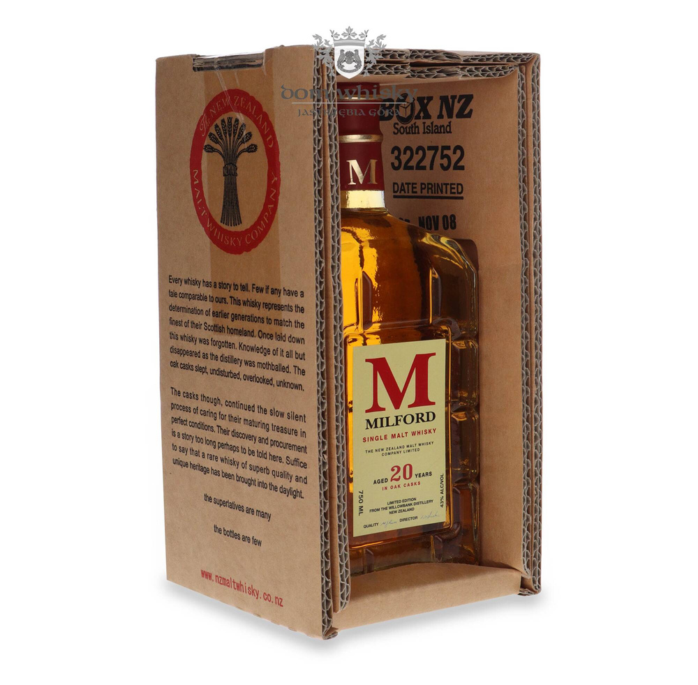 Milford 20-year-old Limited Edition / 43% / 0.75l