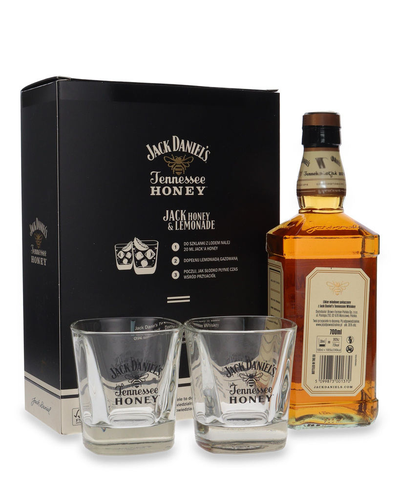 Jack Daniel's Tennessee Honey (two glasses free) / 35% / 0.7l
