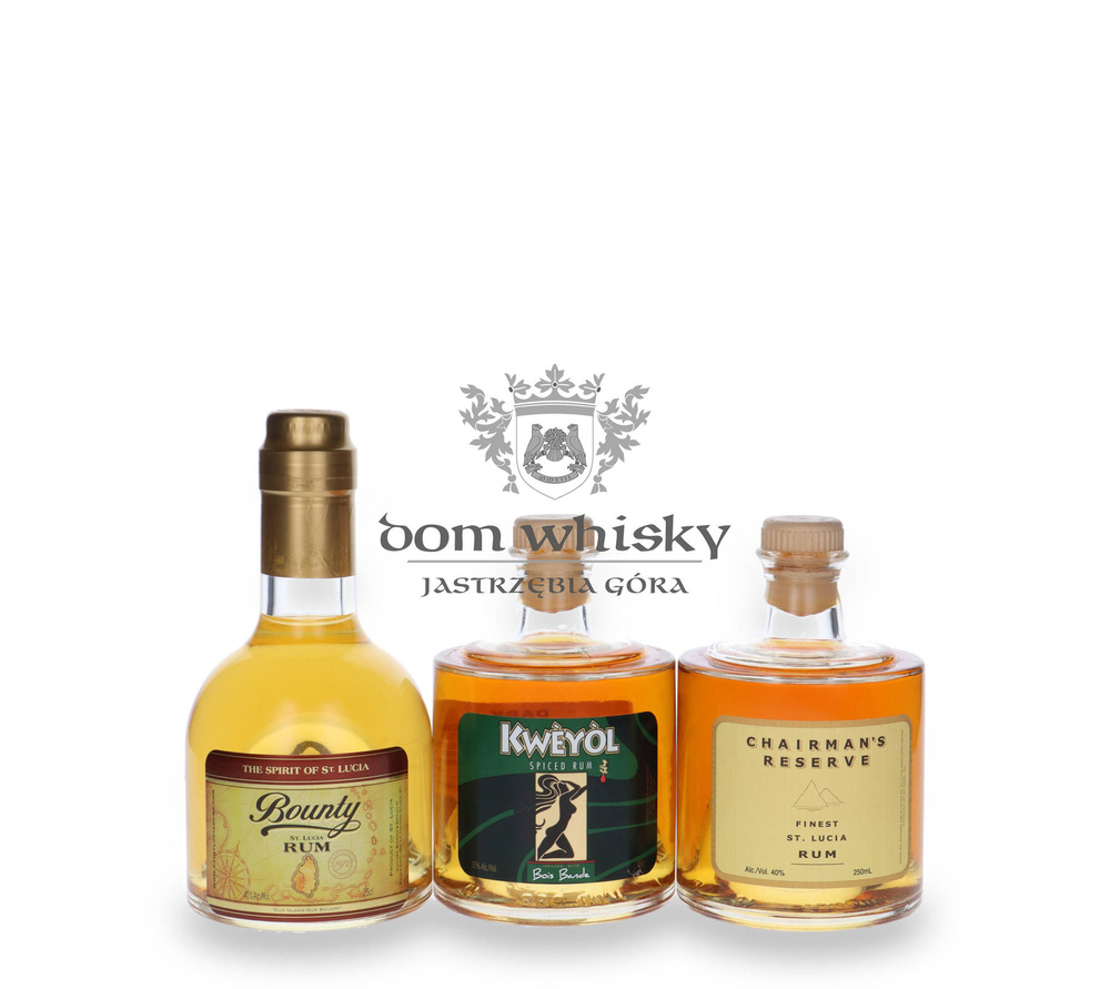 St Lucia Stackables Golden Rum / 40% / 3x 0.25l