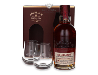 Aberlour 12-letni Double Cask Matured + 2 szklanki / 40% / 0,7l