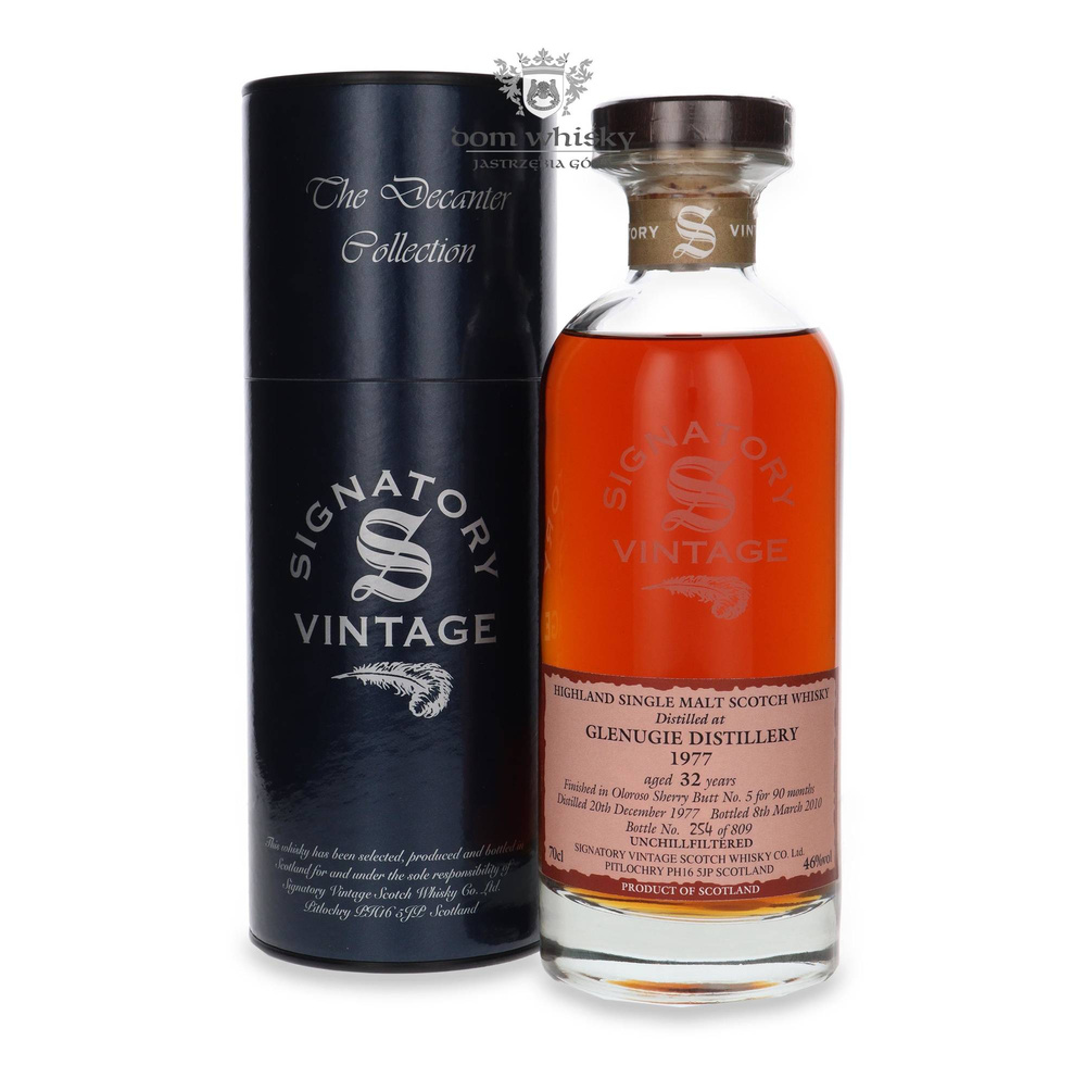 Glenugie 32-year-old (D.1977, B.2010) Signatory Vintage Decanter Collection /46%/ 0.7l