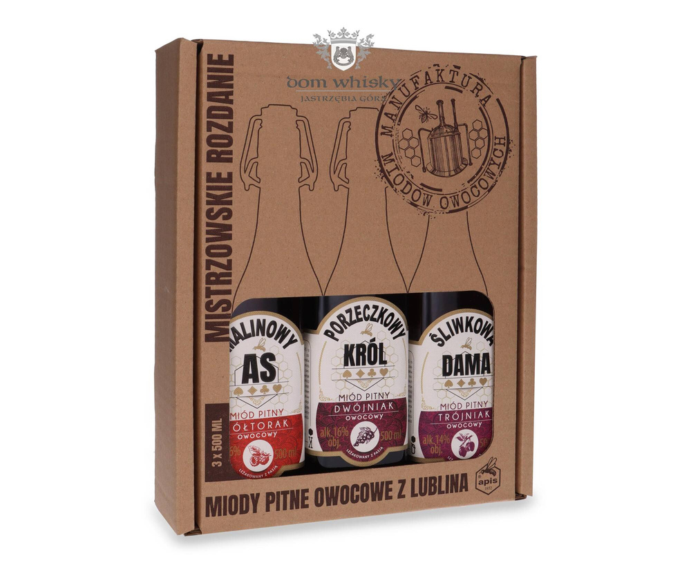 Mead Manufaktura Fruit Honeys set of 3 x 0.5l