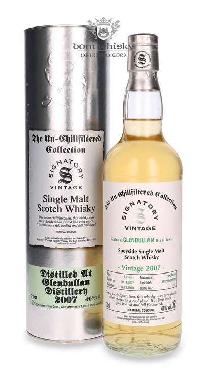 Glendullan 13-letni (D.2007, B.2020) Signatory Vintage / 46%/ 0,7l