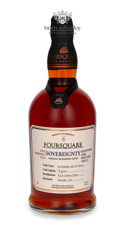 Foursquare Sovereignty, Fine Barbados Rum 14-letni / 62% / 0,7l