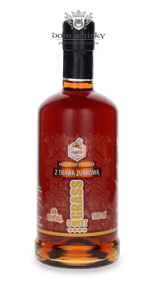 Drinking honey Półtorak with Bison Grass Sweet Grass / 16% / 0.5l