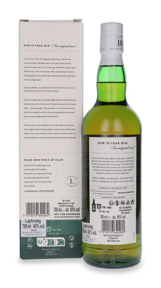 Laphroaig 10 year old / 40% / 0.7l
