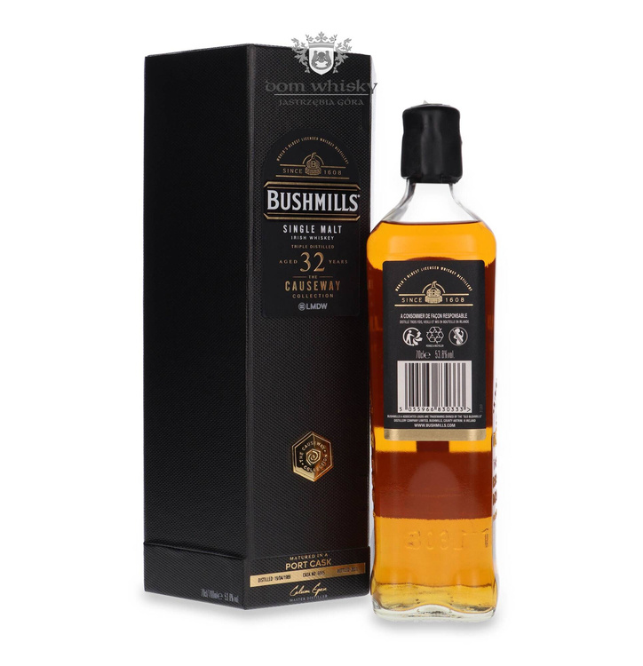 Bushmills 32-letni (D.1989, B.2021) Port Cask Causeway Collection LMDW / 53,8%/ 0,7l