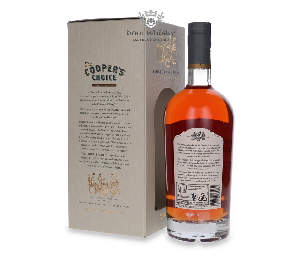 Royal Brackla 8-letni (D.2014, B.2022) Port Wood Finish The Cooper’s Choice / 55,5%/ 0,7l	