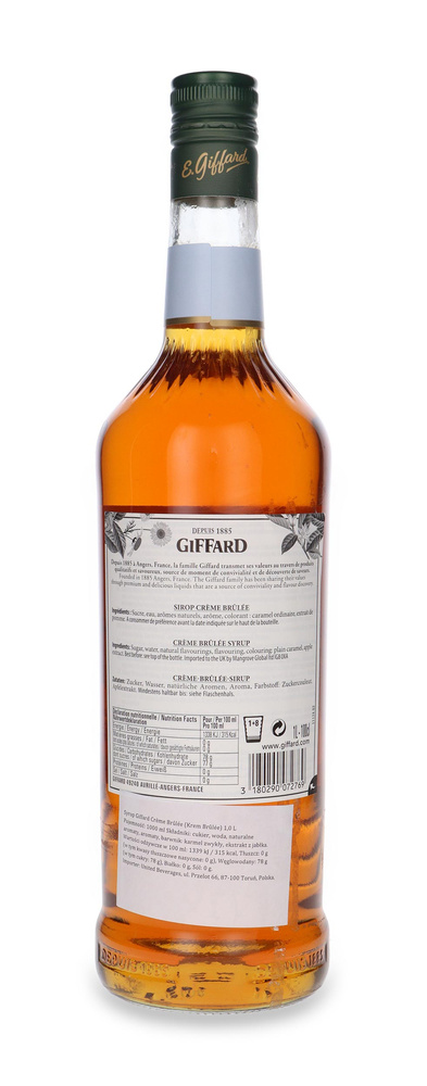Giffard Creme Brulee bartender syrup / 1l