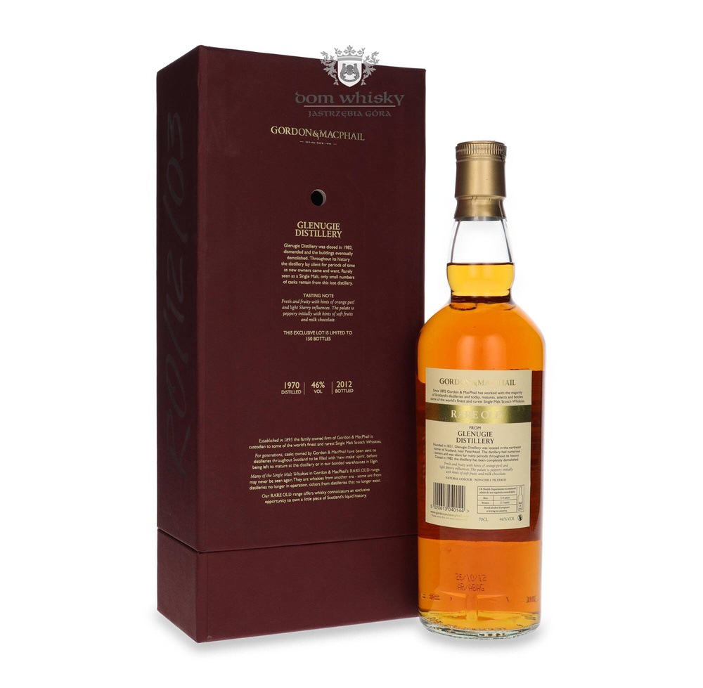 Glenugie 1970 (Bottled 2012) Rare Old, Gordon &amp; MacPhail / 46%/ 0.7l