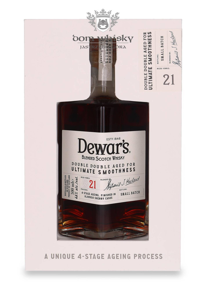Dewar's 21-year-old Double Double /46%/ 0.5l + bar measure