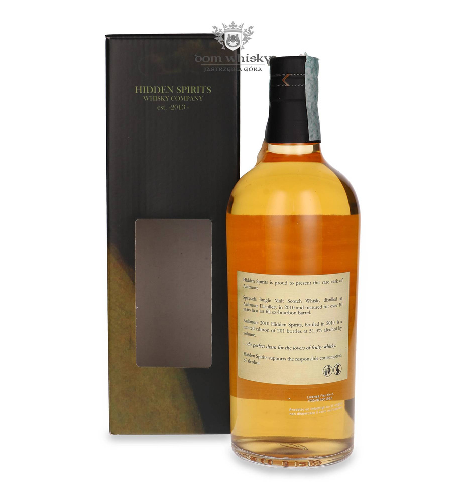 Aultmore 10-year-old (D.2010, B.2020) Hidden Spirits / 51.3% / 0.7l