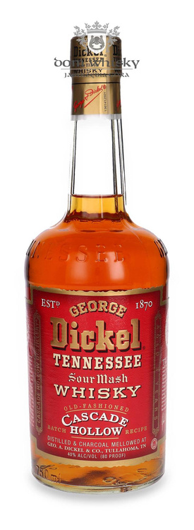 George Dickel 3 letni Tennessee Cascade Hollow / 40%/ 0,75l