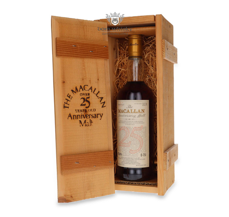 Macallan 25-letni (D.1964, B.1989) Anniversary Malt / 43%/ 0,75l