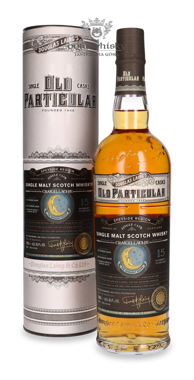 Craigellachie 15-letni (D.2005, B.2020) Old Particular The Midnight Series / 48,4% / 0,7l