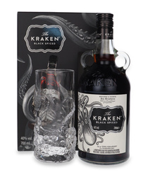 Kraken Spiced Black + szklanka / 40% / 0,7l
