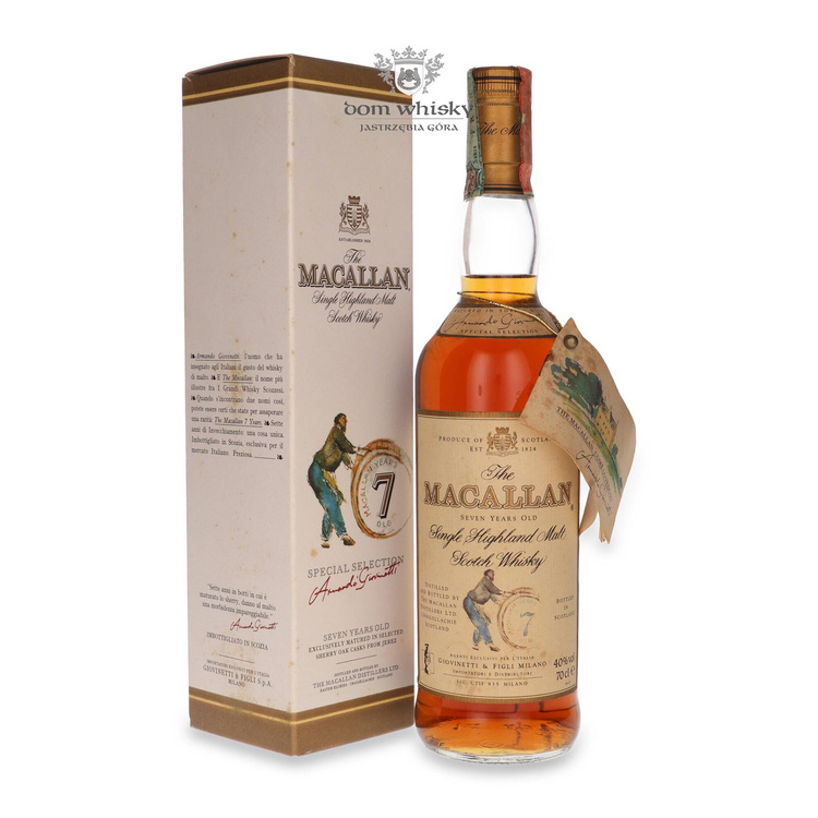 Macallan 7-letni Armando Giovinetti Selection /40%/0,7l