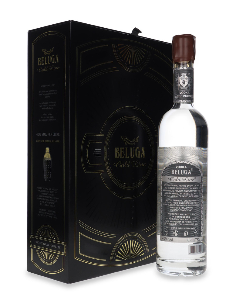 Beluga Gold Line Vodka + shaker / 40% / 0.7l