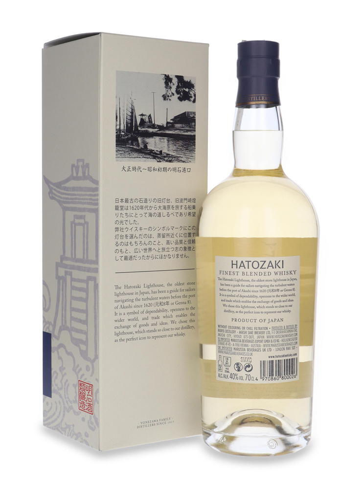 Hatozaki Japanese Blended Whisky / 40%/ 0,7l