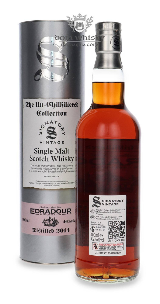 Edradour 10 year old (D.2014, B.2024) Signatory Vintage /46%/0.7l