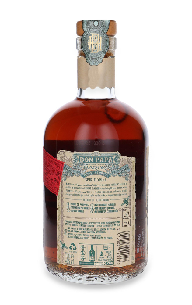 Don Papa Baroko Rum Philipines NEW / 40% / 0,7l