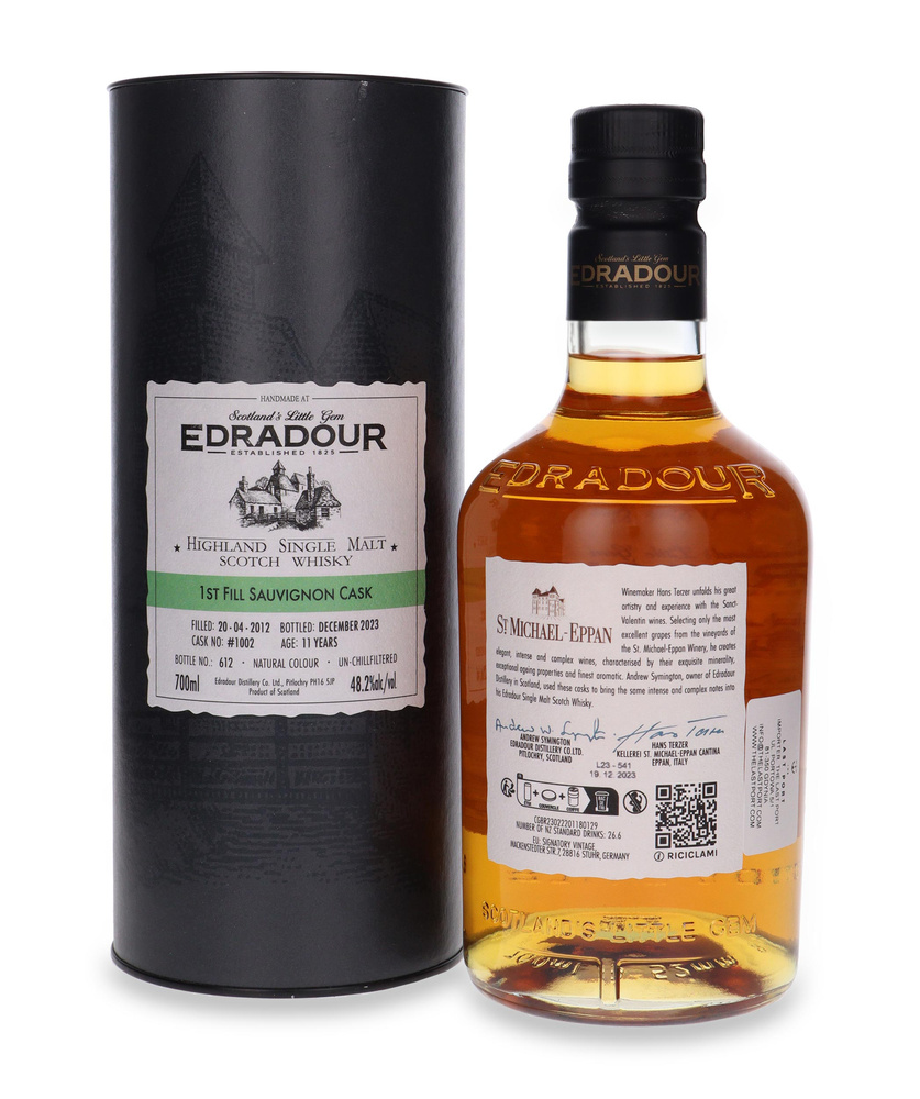Edradour 11 year old (D.2012, B.2023) 1st Fill Sauvignon Cask / 48.2% / 0.7l