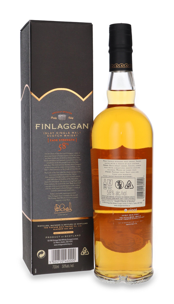 Finlaggan The Original Peaty Cask Strength /bez opakowania/ 58% / 0,7l