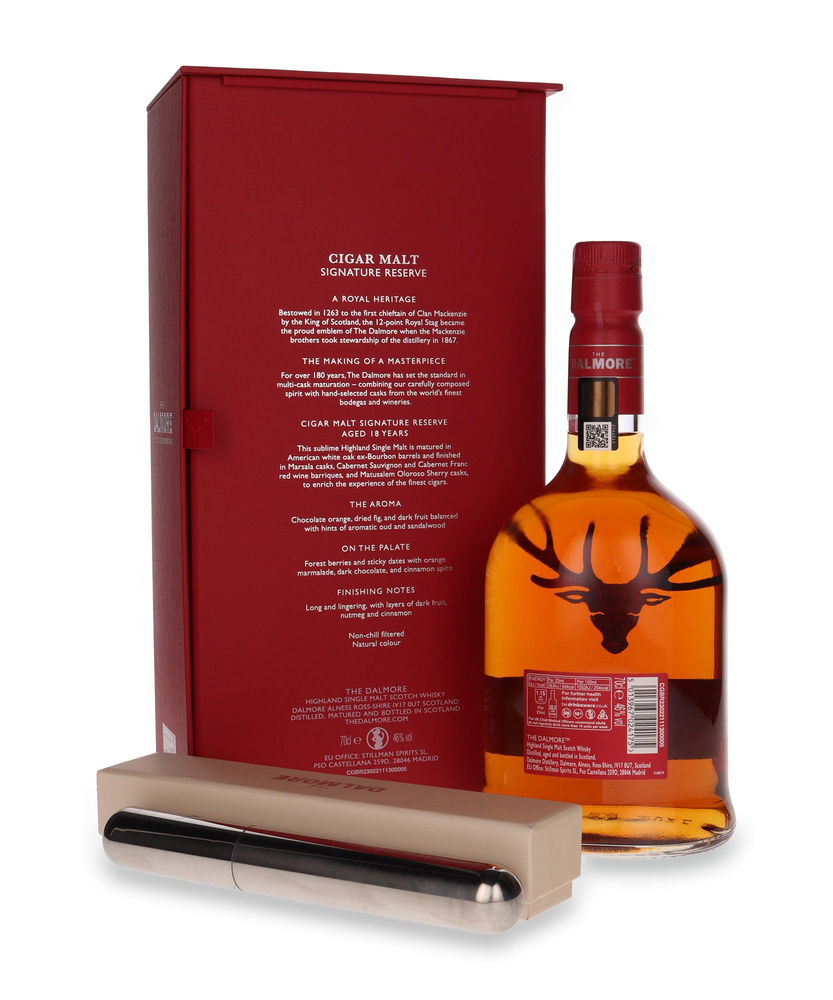 Dalmore 18-letni Cigar Malt Signature Reserve + tuba do cygara / 46% / 0,7l    