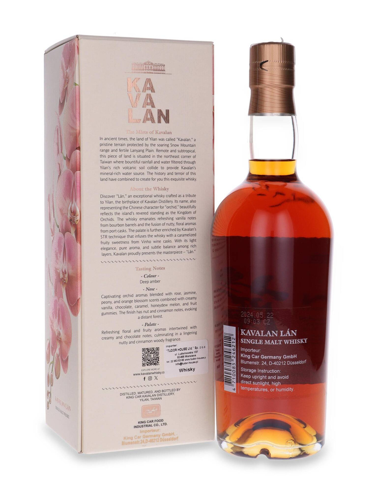 Kavalan Lan Single Malt Whiskey / 43% / 0.7l