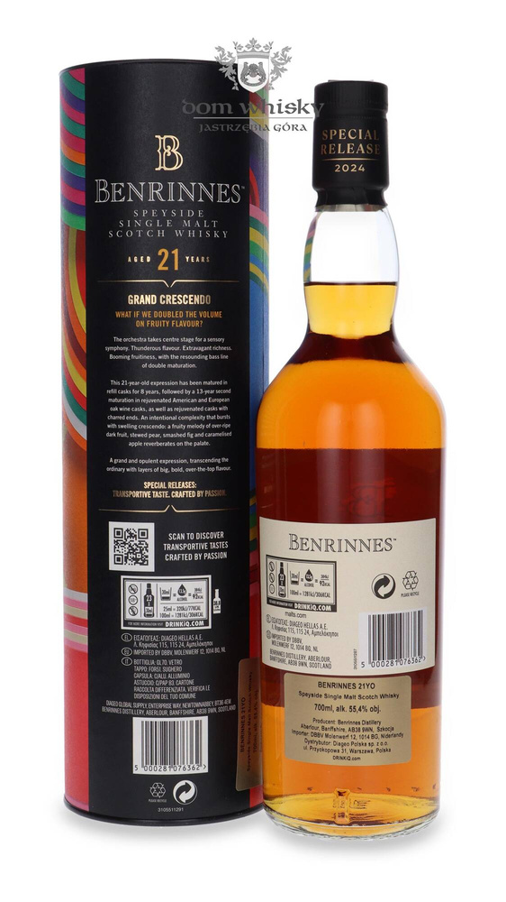 Benrinnes 21 Year Old, Grand Crescendo, Special Release 2024 / 55.4% / 0.7l