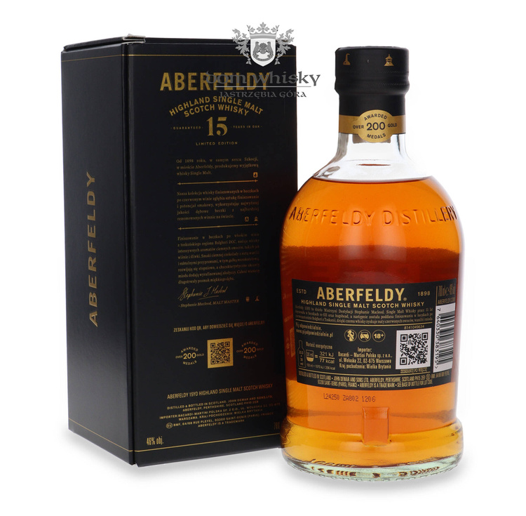 Aberfeldy 15-letni Finished in Bolgheri Tuscan Red Wine Casks / 46% / 0,7l