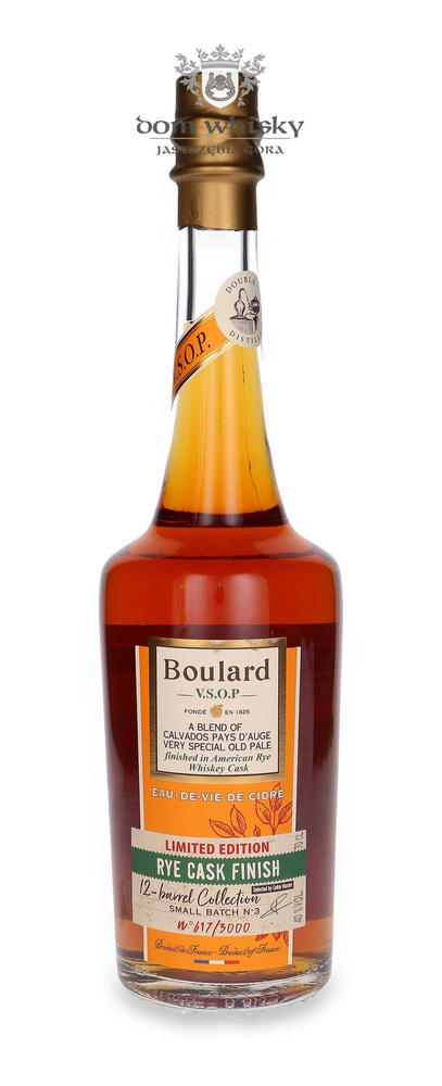 Calvados Boulard VSOP Rye Cask Finish Smal Batch No 3 / 40% / 0.7l