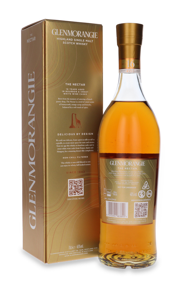 Glenmorangie The Nectar 16 Year Old Bourbon &amp; Sweet White Wine Cask /46% /0.7l