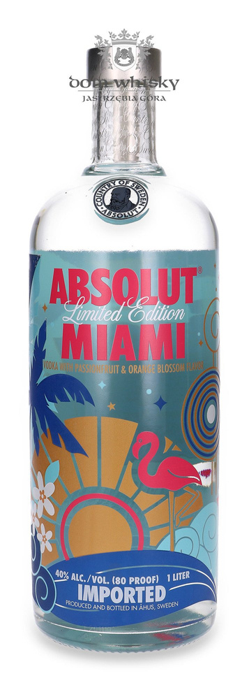 Absolut Miami Limited Edition Vodka / 40% / 1.0l