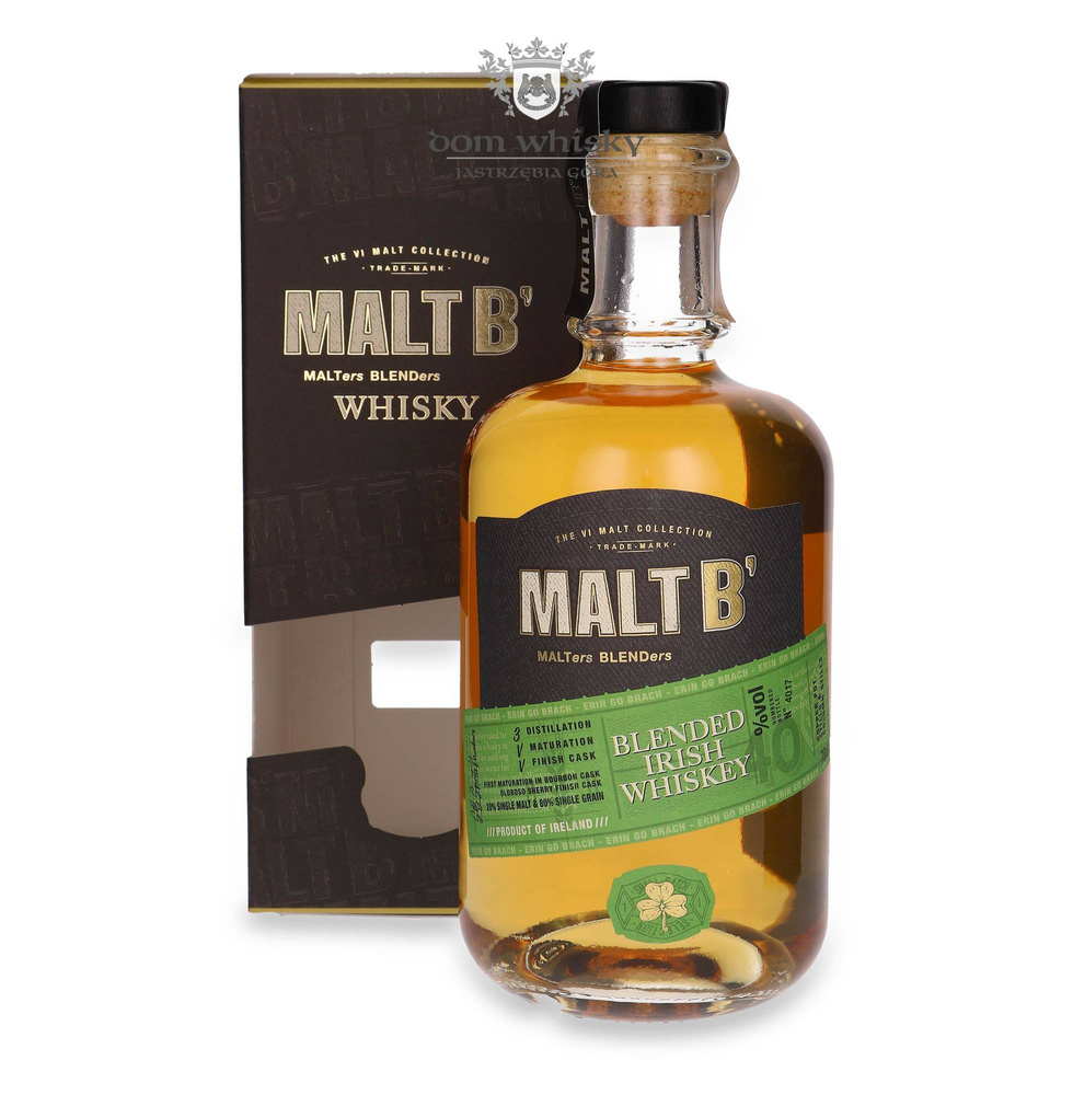 Malt B' Blended Irish Whiskey / 40% / 0.7l