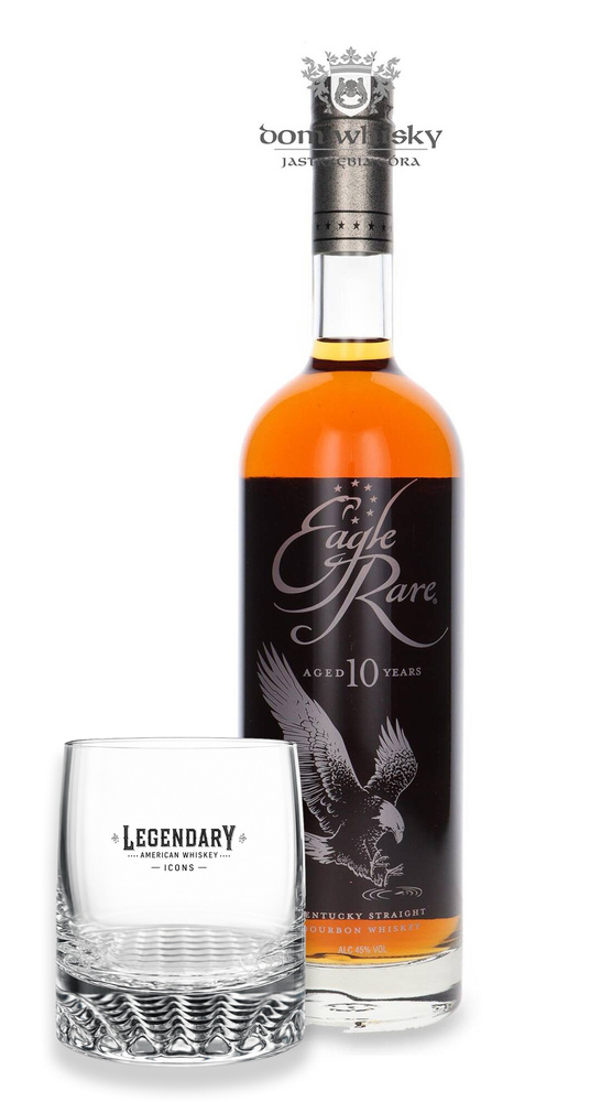 Eagle Rare 10-letni Kentucky Straight Bourbon Whiskey / 45% / 0,7l + szklanka