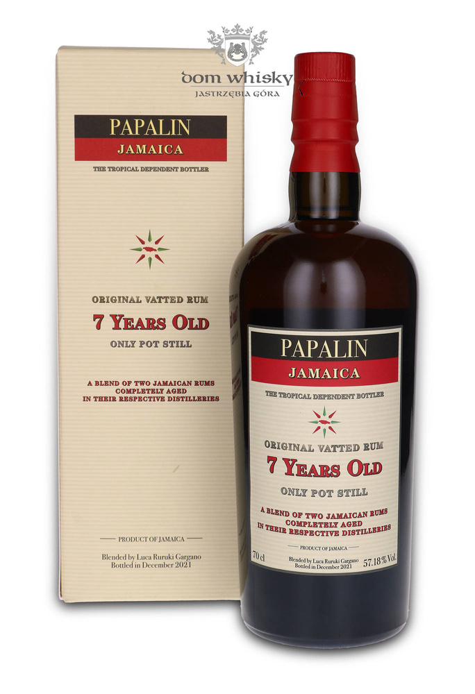 Papalin 7-year-old Jamaica Rum / 57.18% / 0.7l
