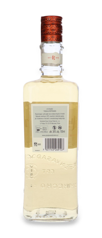 Tequila El Jimador Reposado 100% Agave / 38% / 0.7l