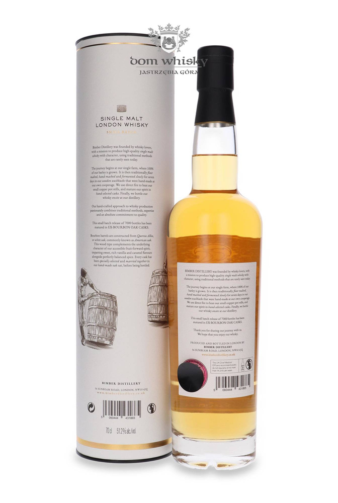 Moonshine London Single Malt Ex-Bourbon Casks Batch No. 4 / 51.2%/ 0.7l