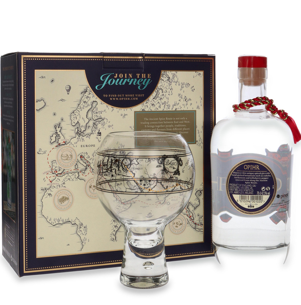 Opihr Oriental Spiced London Dry Gin + szklanka / 42,5% / 0,7l