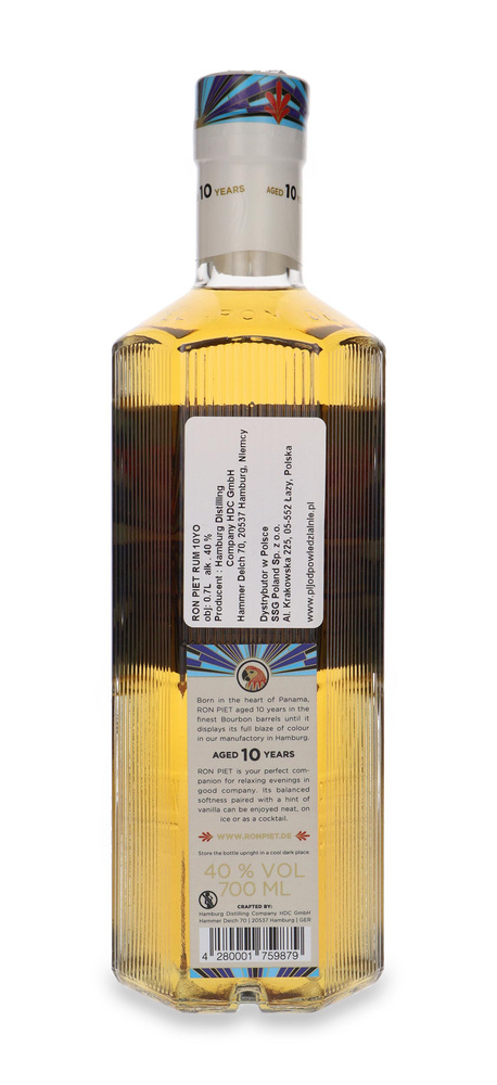 Ron Piet 10 Year Old Rum / 40% / 0.7l