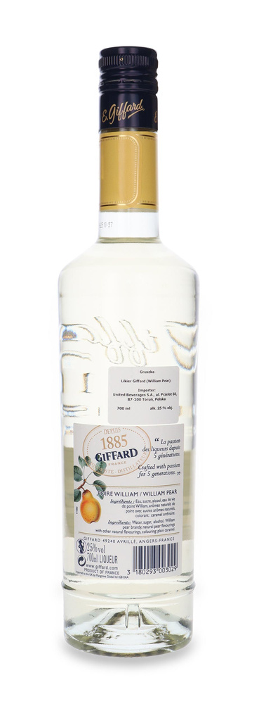 Giffard Poire William (Pear) bar liqueur /25%/0.7l