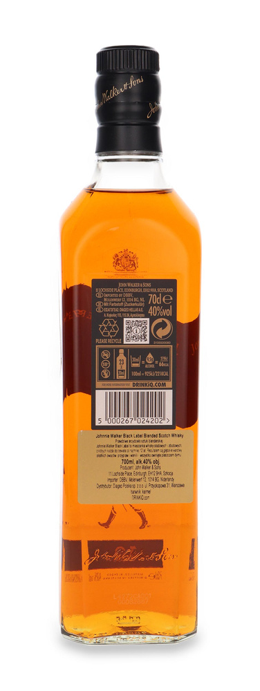 Johnnie Walker Black 12-letni / 40% / 0,7l