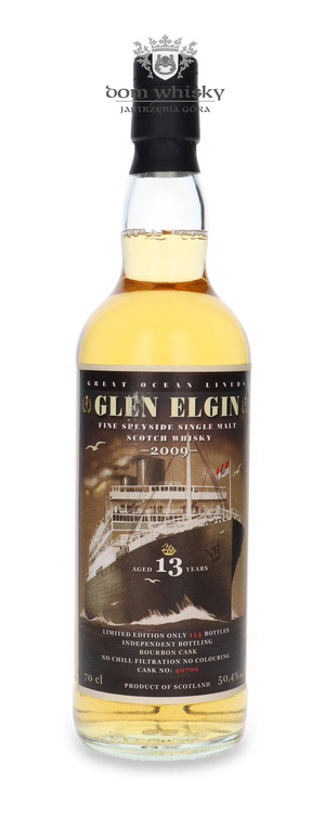 Glen Elgin 13-letnia (D.2009, B.2023) Jack Wiebers Great Ocean Liners / 50,4%/ 0,7l	