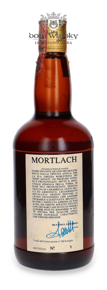 Mortlach 22 years old (D.1957, B.1979) Samaroli / 80 PROOF. 45.7 GL / 26 2/3 Fl OZ 75CL
