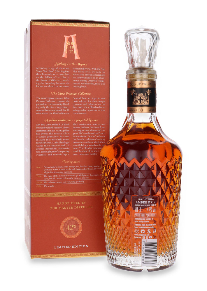 A.H. Riise Old St. Croix Non Plus Ultra Ambre D'or Excellence Rum / 42% / 0,7l